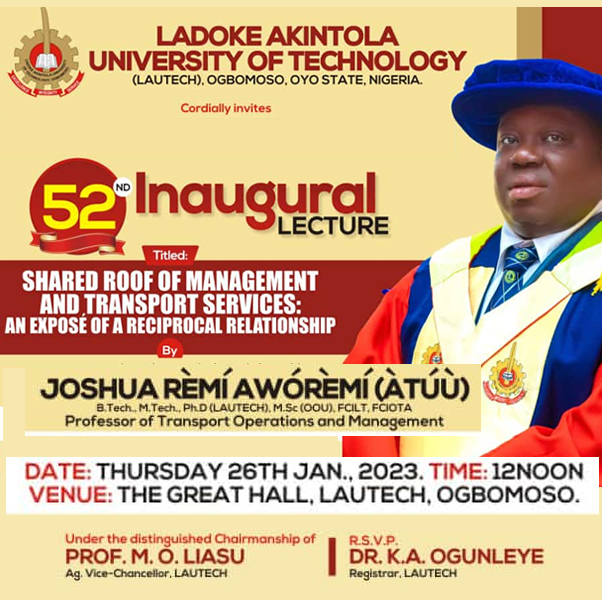 52 Inaugural Lecture