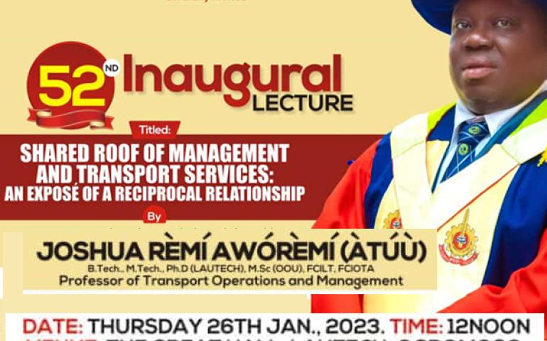 52 Inaugural Lecture